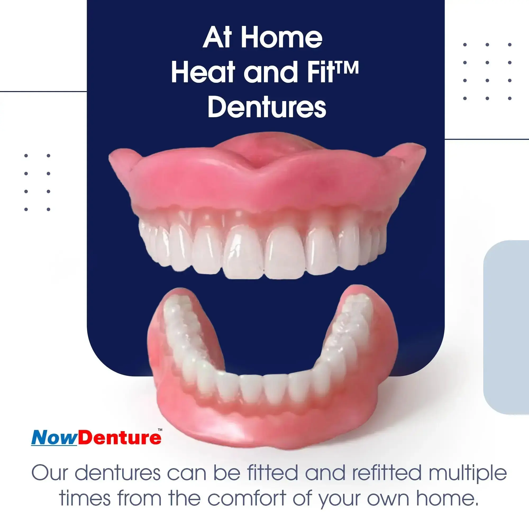 Heat and Fit™ NowDenture™ – Immediate Dentures by Mail – Fully Assembled and Ready to Use in Minutes! Exclusively from Denture Rescue. - Image 6